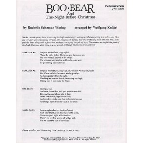 Boo Bear And The Night Before Xmas Choral Part