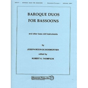 Joseph Bodin de Boismortier: Baroque Duos For Bassoons