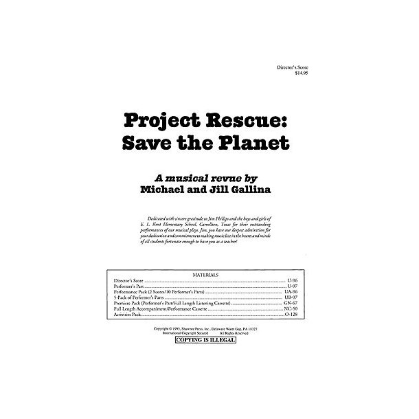 Project Rescue: Save The Planet Director?s Score