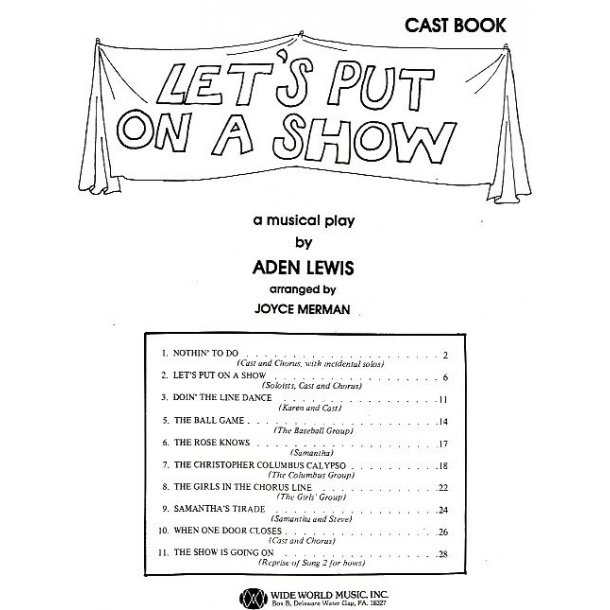 Let?s Put On A Show Performer?s Part