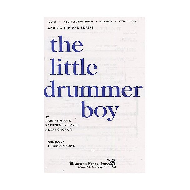 Simeone/Davis/Onorati: The Little Drummer Boy (TTBB/Piano)