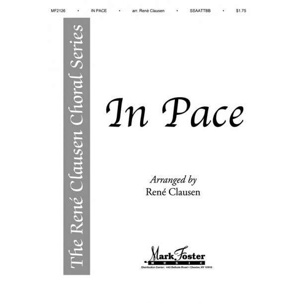 In Pace (Arr. Rene Clausen) - SSAATTBB