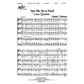 Rene Clausen: Set Me As A Seal (A New Creation) - SATB