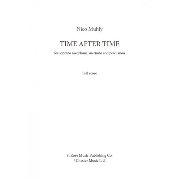 Nico Muhly: Time After Time (Score)