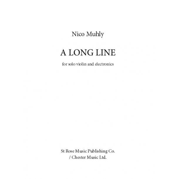 Nico Muhly: A Long Line
