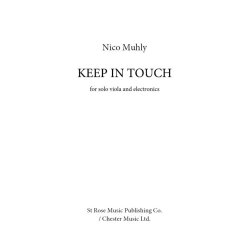 Nico Muhly: Keep In Touch