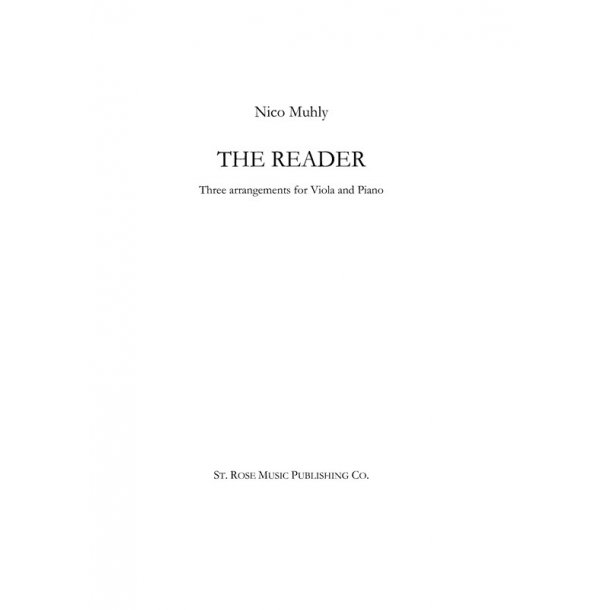 Nico Muhly: The Reader - Three Arrangements for Viola and Piano