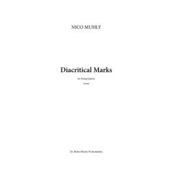 Nico Muhly: Diacritical Marks (Score/Parts)
