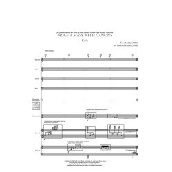 Nico Muhly: Bright Mass With Canons - Version With Two Pianos & Percussion (Parts)