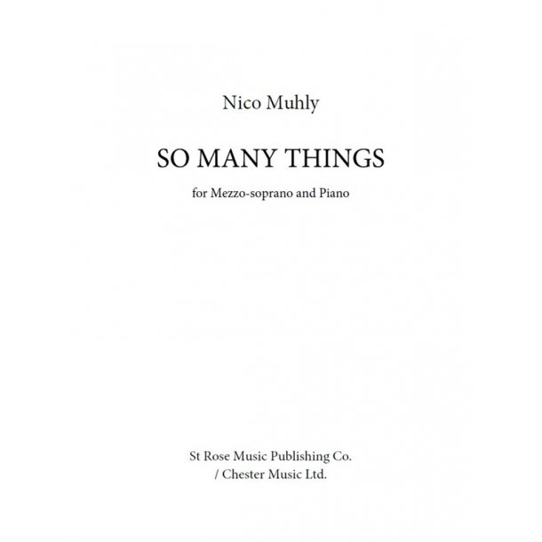 Nico Muhly: So Many Things