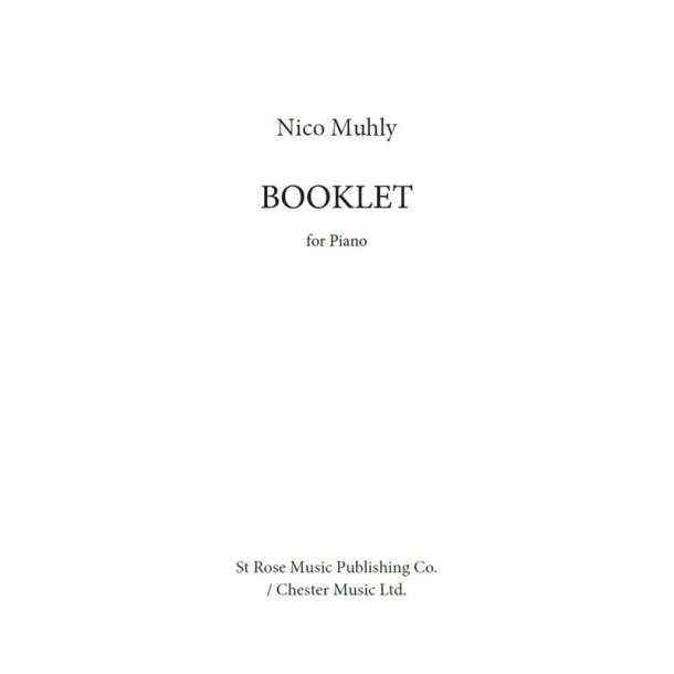 Nico Muhly: Booklet