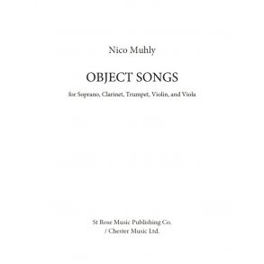 Nico Muhly: Object Songs (Score/Parts)