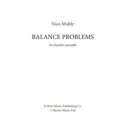 Nico Muhly: Balance Problems (Score/Parts)