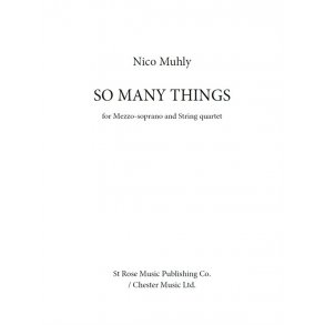Nico Muhly: So Many Things (Score/Parts)
