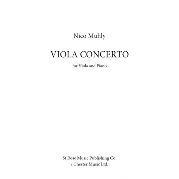Nico Muhly: Viola Concerto (Score/Parts)