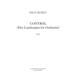 Nico Muhly: Control (Five Landscapes For Orchestra) (Full Score)