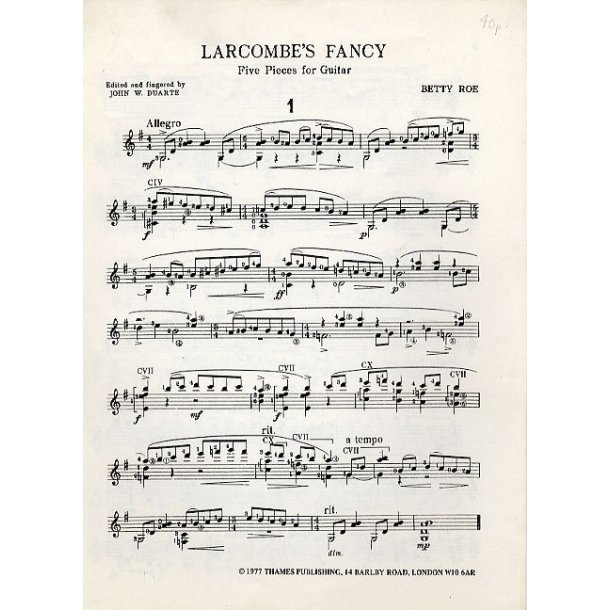 Betty Roe: Larcombe's Fancy