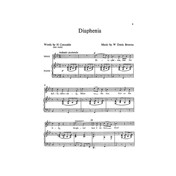 Browne 6 Songs High Voice/Piano