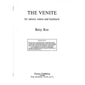 Betty Roe: The Venite (Vocal Score)