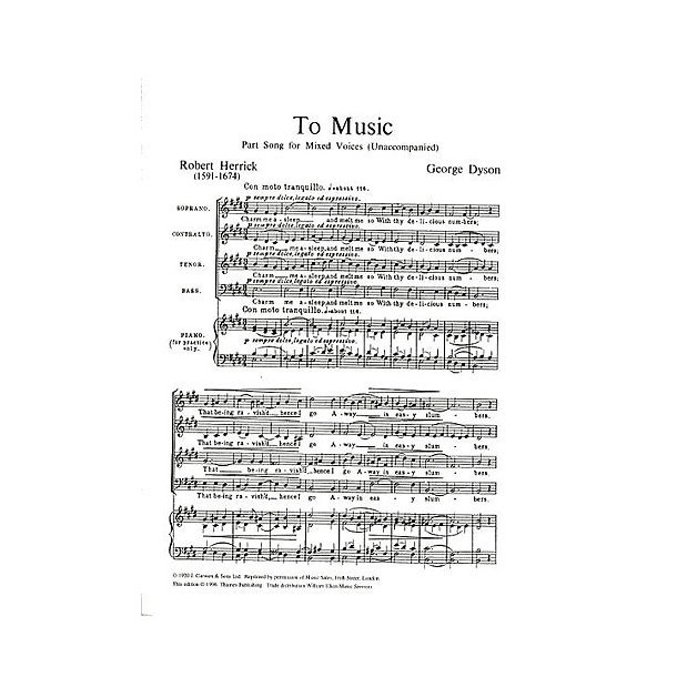 George Dyson: To Music