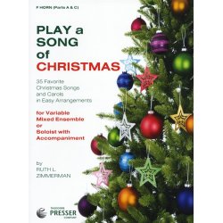 Play A Song Of Christmas - Variable Mixed Ensemble Or Solo With Accompaniment (F Horn)