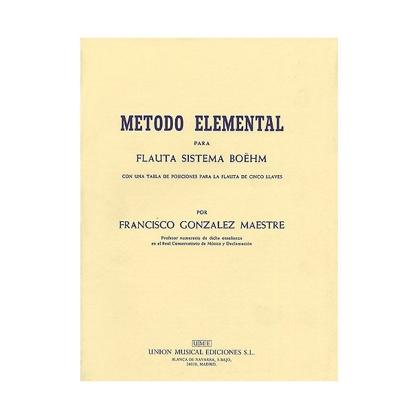 Gonzalez Metodo Elemental Para Flauta
