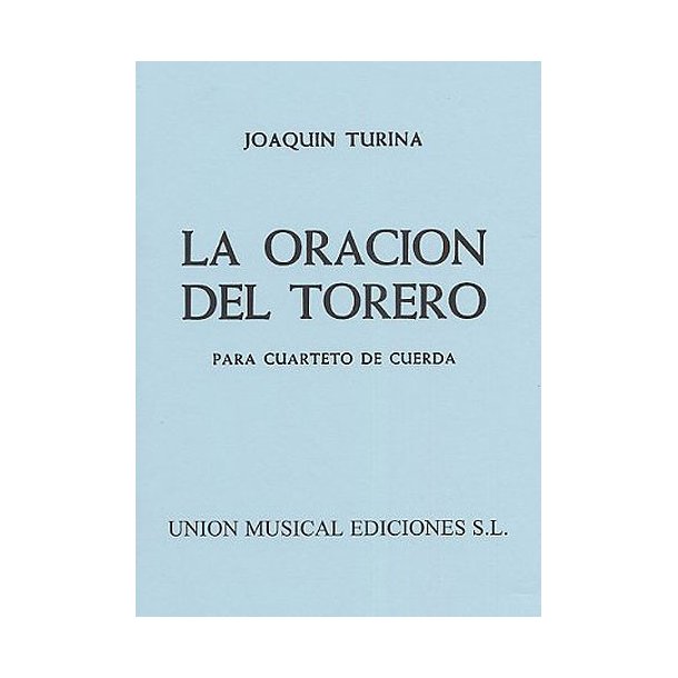 Turina La Oracion Del Torero M/s