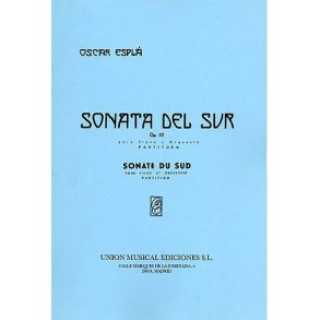 Espla Sonata Del Sur Op.52 Pf/orch M/s