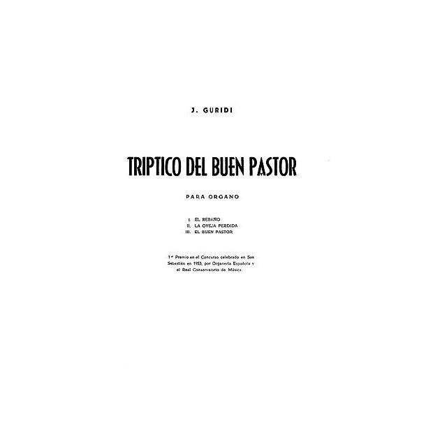 Jesus Guridi: Triptico Del Buen Pastor
