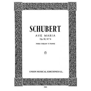 Franz Schubert: Ave Maria For Violin And Piano