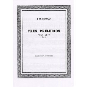 Franco Tres Preludios Op.55 Harp
