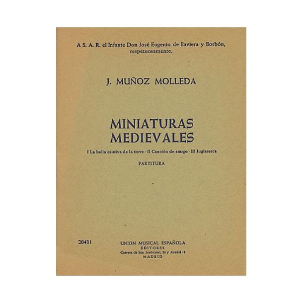 Munoz Molleda Miniaturas Medievales Score