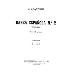 Enrique Granados: Danza Espanola No.2 - Oriental (Viola/Piano)