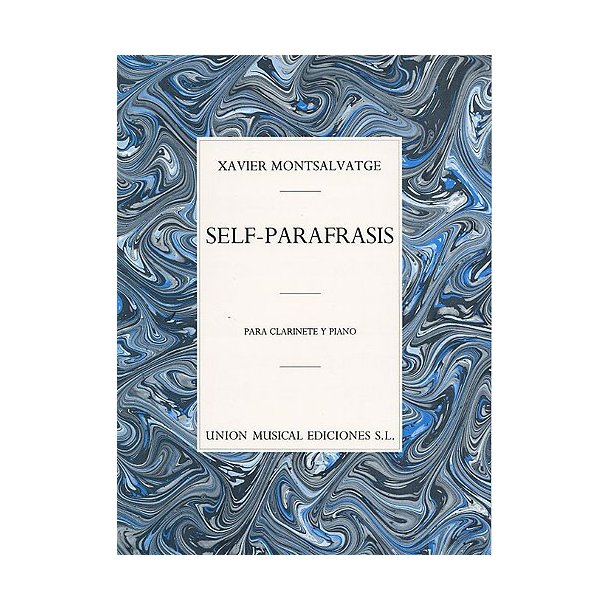 Montsalvatge Self Parafrasis Clarinet/piano