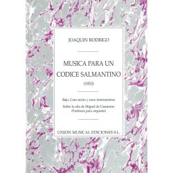 Musica Para Un Codice Salmantino (SATB/Orchestra)