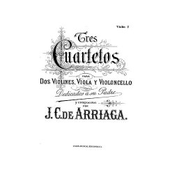 Juan Arriaga: Tres Cuartetos For String Quartet (Parts)