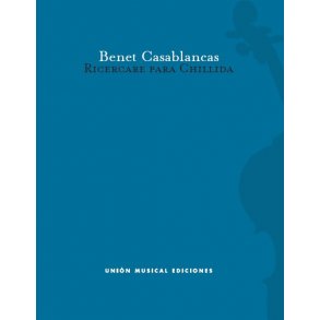 Benet Casablancas: Ricercare Para Chillida - Cello Score