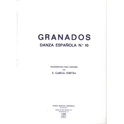 Granados Danza Espanola No.10 Melancolica (fortea) Gtr