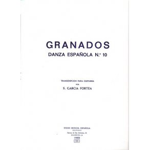 Granados Danza Espanola No.10 Melancolica (fortea) Gtr