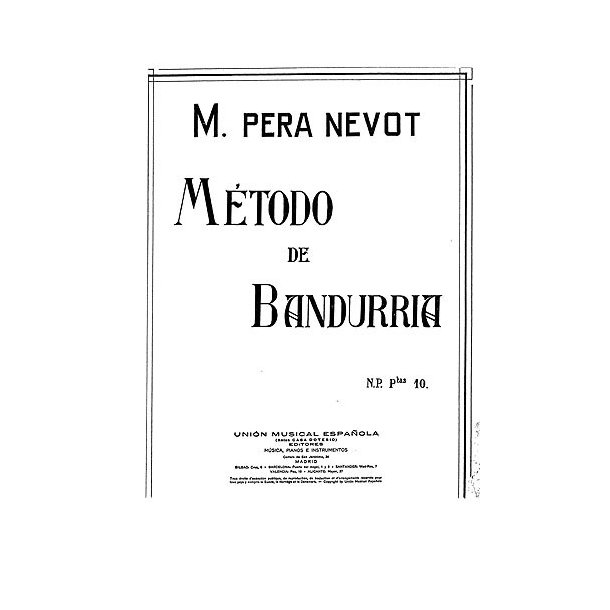 Pera Nevot: Metodo De Bandurria