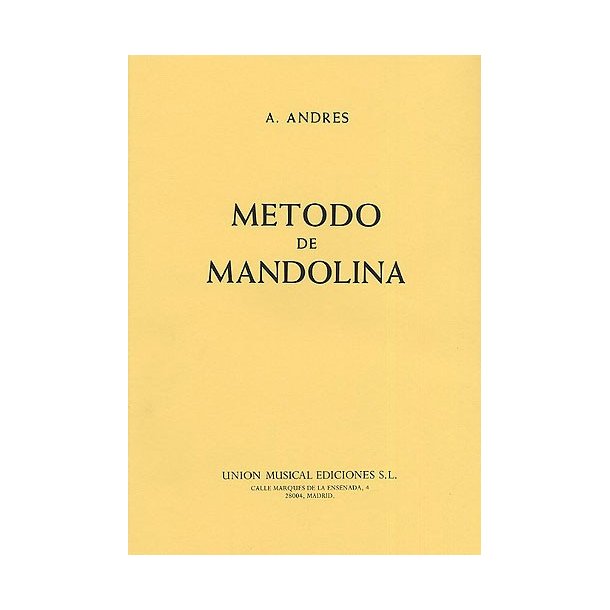 A. Andres: Metodo De Mandolina