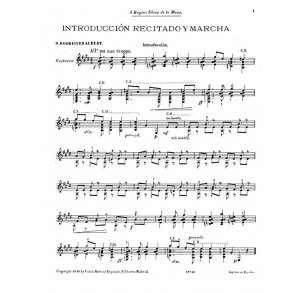 Rodriguez Albert: Introduccion Recitado Y Marcha (Guitar)
