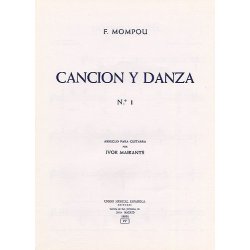Mompou Cancion Y Danza No.1 (mairants) Guitar