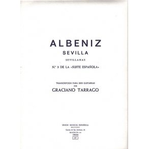 Albeniz Sevilla Sevillanas (tarrago) 2 Guitars