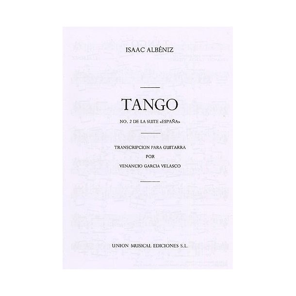 Albeniz Tango (garcia Velasco) Guitar