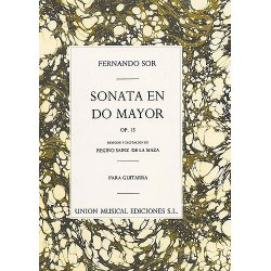Sor Sonata En Do Mayor C Major Op.15 (r Sainz De La Maza) Guitar