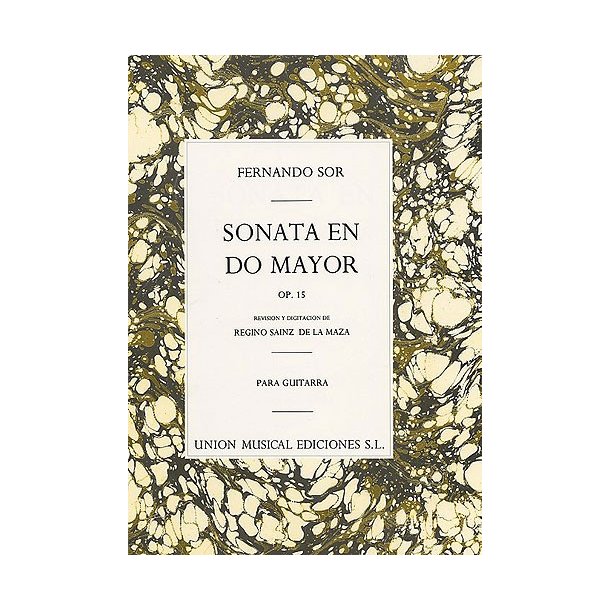 Sor Sonata En Do Mayor C Major Op.15 (r Sainz De La Maza) Guitar