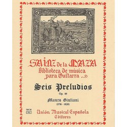 Mauro Giuliani: Seis Preludios Para Gitarra Op.83 (Sainz De La Maza)