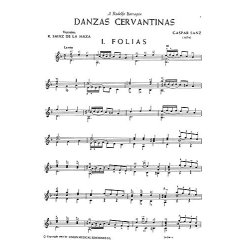 Sanz: Danzas Cervantinas (R Sainz De La Maza) for Guitar