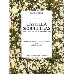 Albeniz Castilla Seguidillas (llobet) 2 Guitars